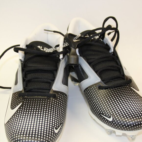 Nike Men’s 11.5 Alpha Menace 4 Pro Football Cleats Black/Silver Athlete NEW main image 8
